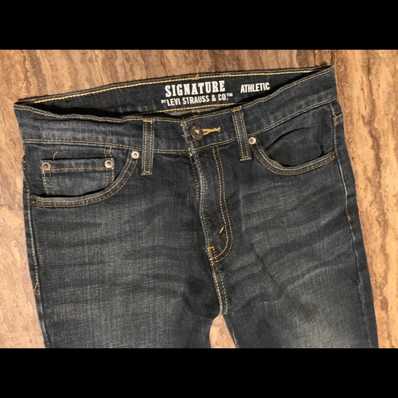 LEVI STRAUSS SIGNATURE ATHLETIC JEANS SZ 30/30 - Picture 6 of 7